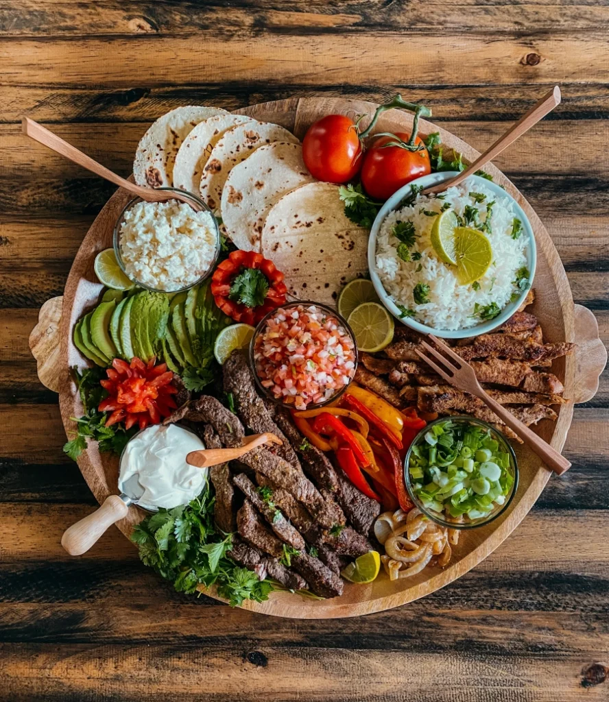 fajitas charcuterie board