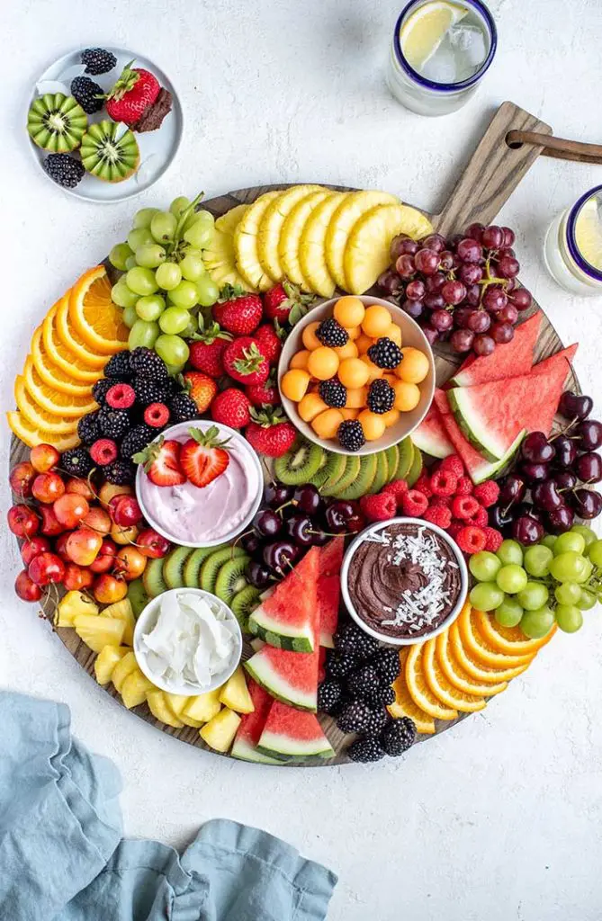 fresh fruit board girls night charcuterie board ideas