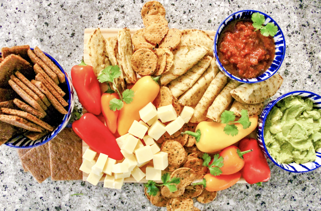 sweet and spicy mexican charcuterie board