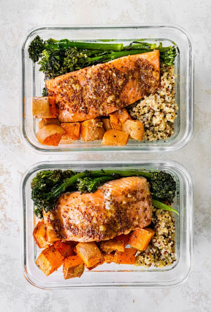 easy salmon meal prep bowl protein Lunchables for adults