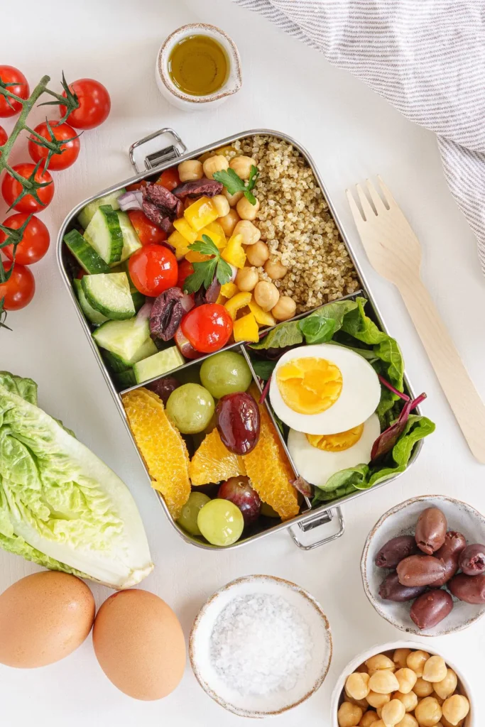 egg and veggie bento box protein lunchables for adults