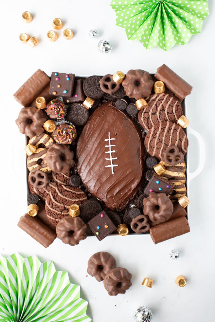 frosting football treat board