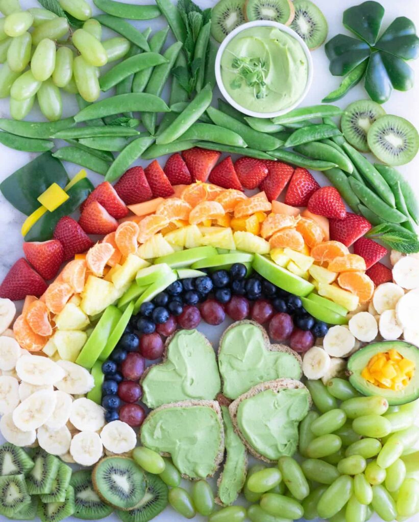 fruits and veggies charcuterie board