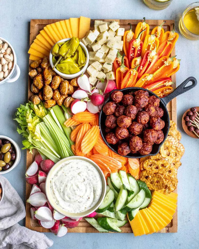 game day meatball board