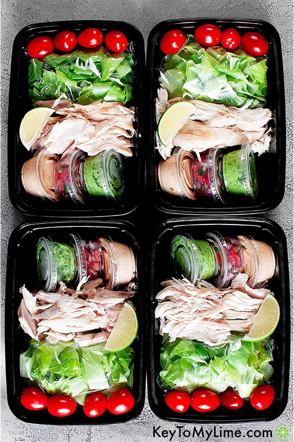 rotisserie chicken taco salad protein Lunchables for adults