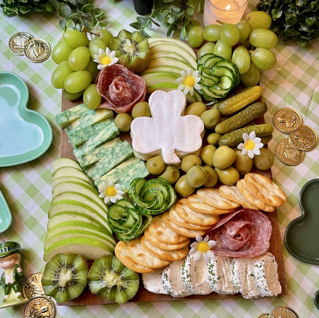 shamrock charcuterie board