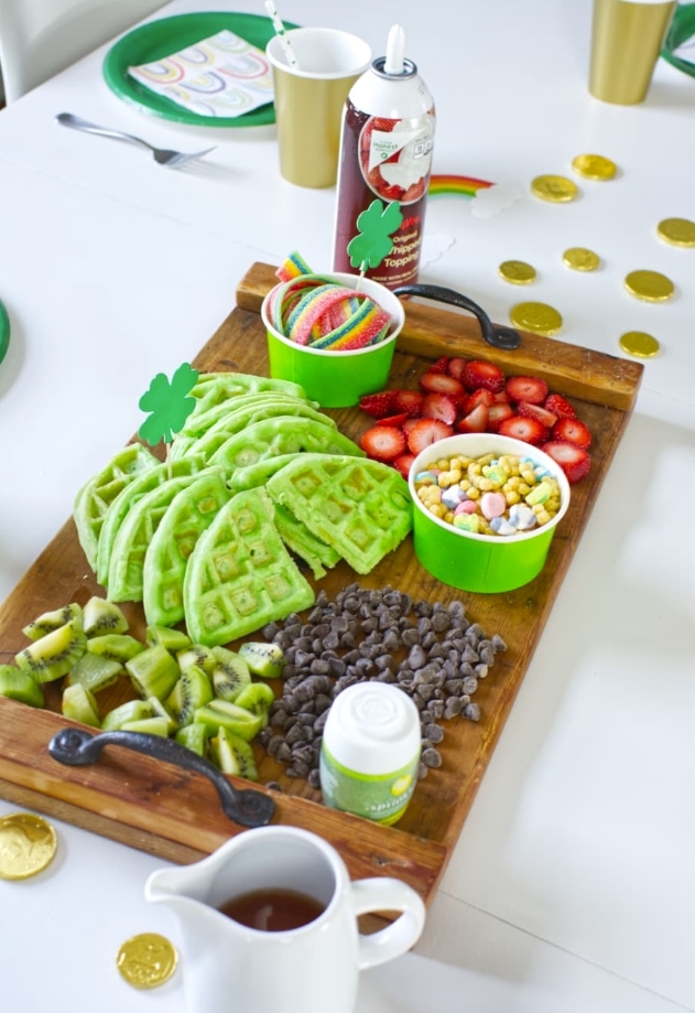 st. patrick's charcuterie board for kids