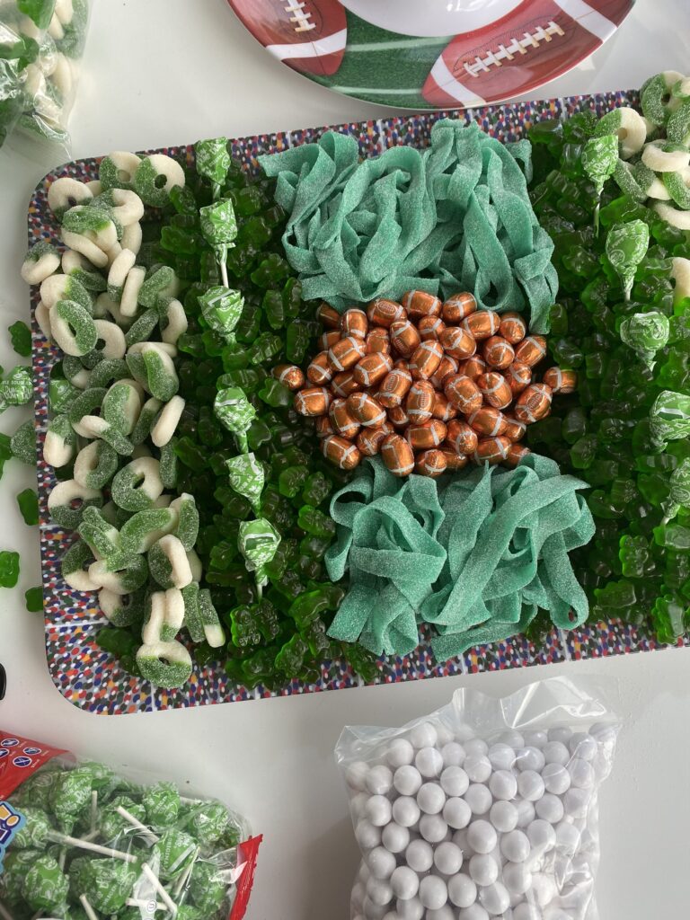 super bowl candy boards