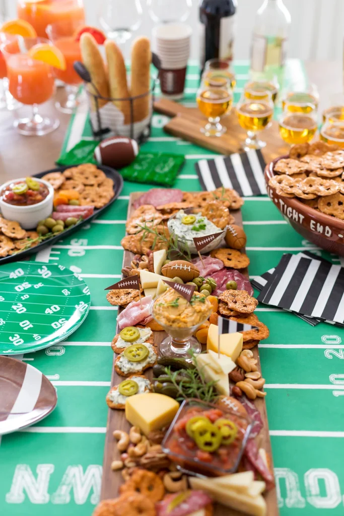 tailgating & football charcuterie board