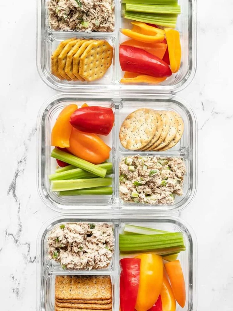 tuna salad and crackers protein Lunchables for adults