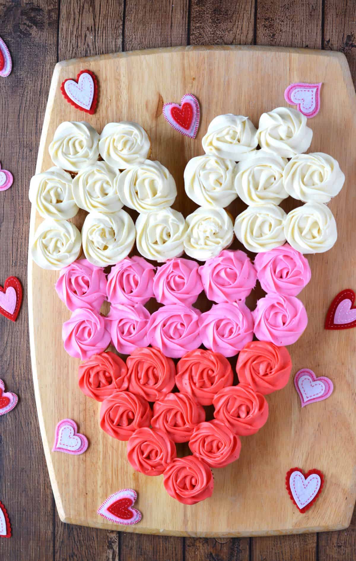 valentines day cupcake heart cake ideas