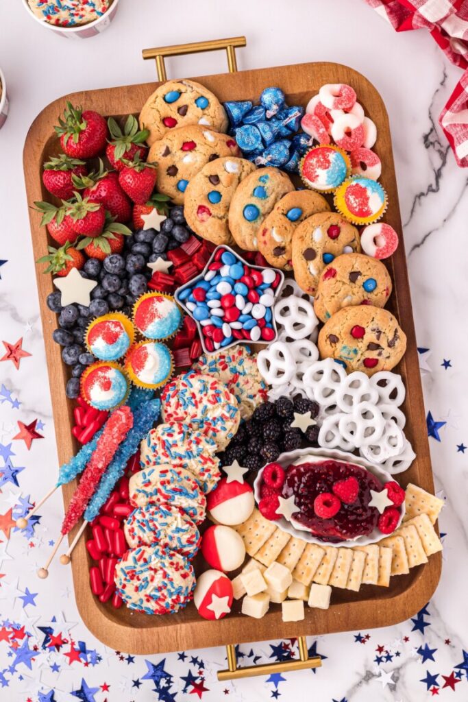 4th of july dessert board