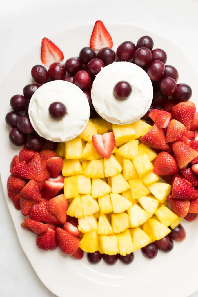 animal fruit platter for kids