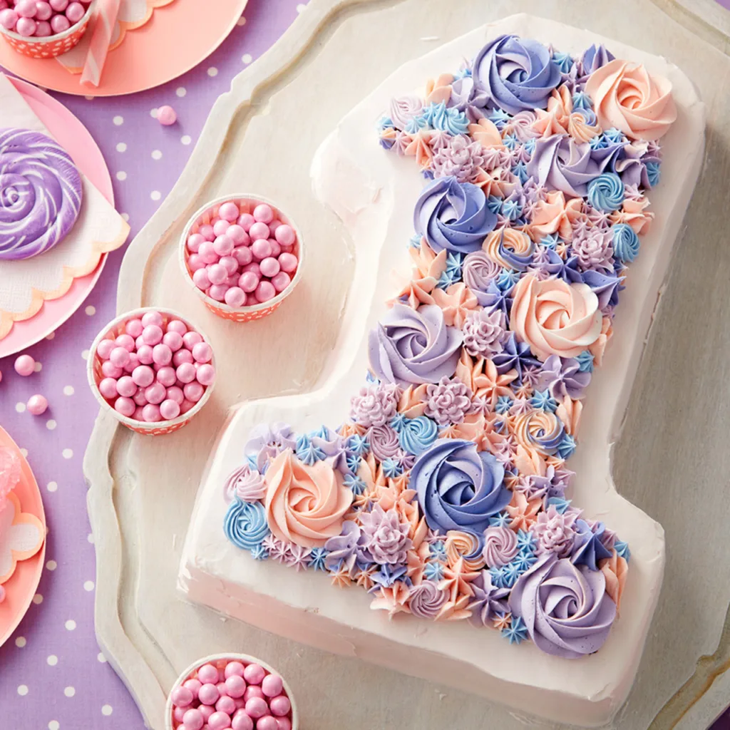 buttercream number cake