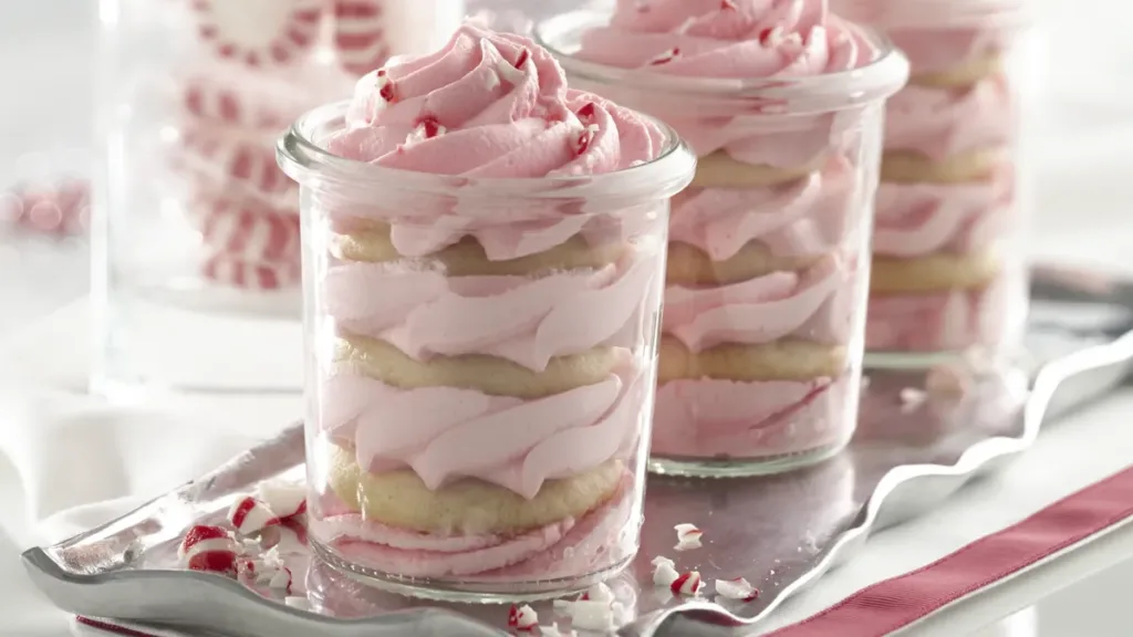 candy cane dessert cups