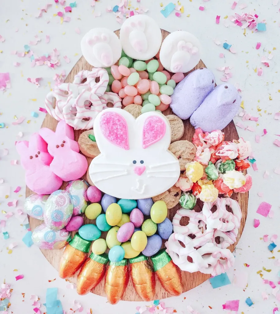 cute easter treat tray