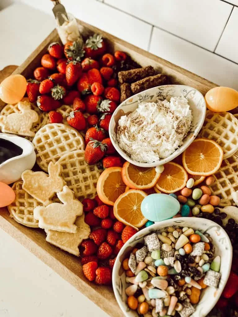 easter breakfast brunch board