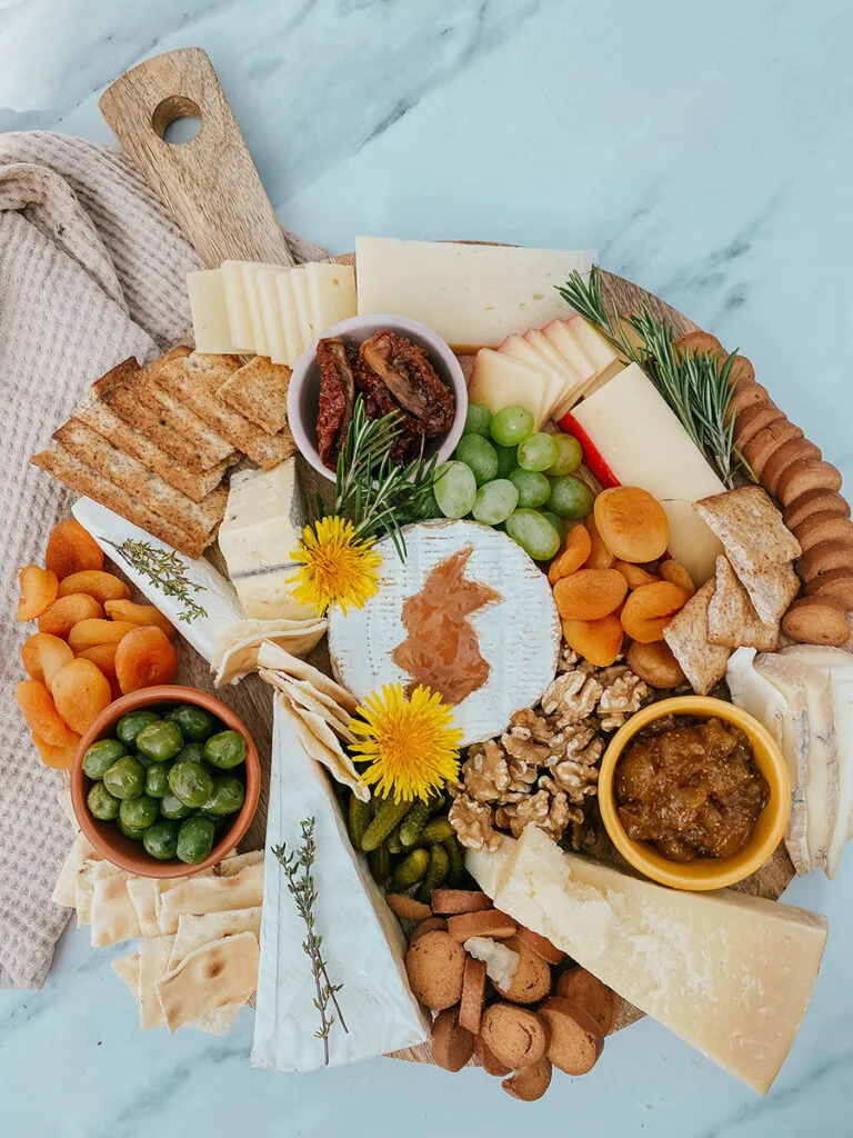 easter cheese board