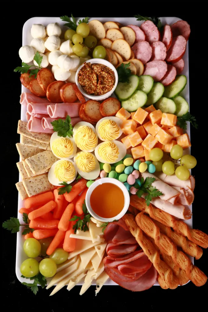 easter dinner board