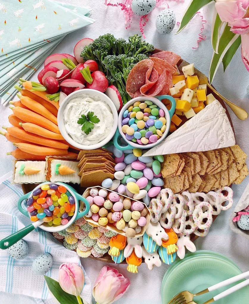 easter grazing board idea