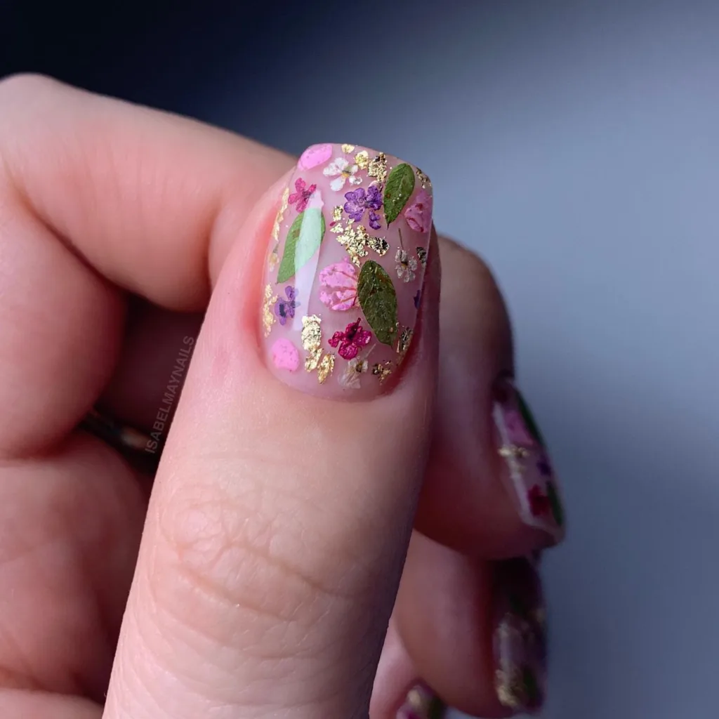 flower garden nail designs