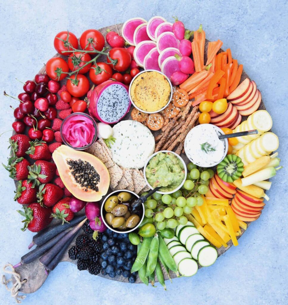 fruit and veggie platter