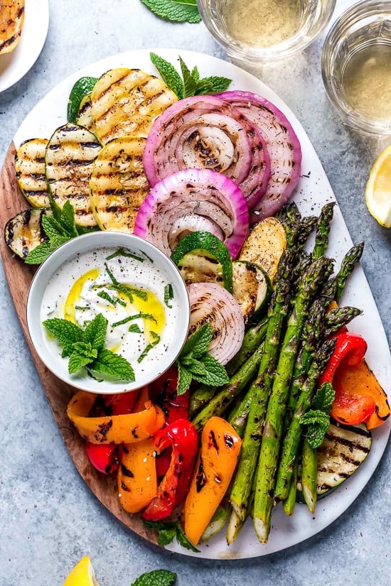 grilled veggie platter