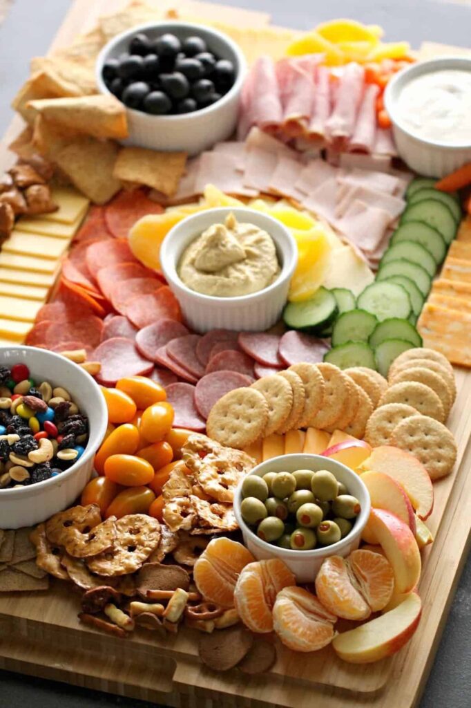 healthy kid-friendly charcuterie board