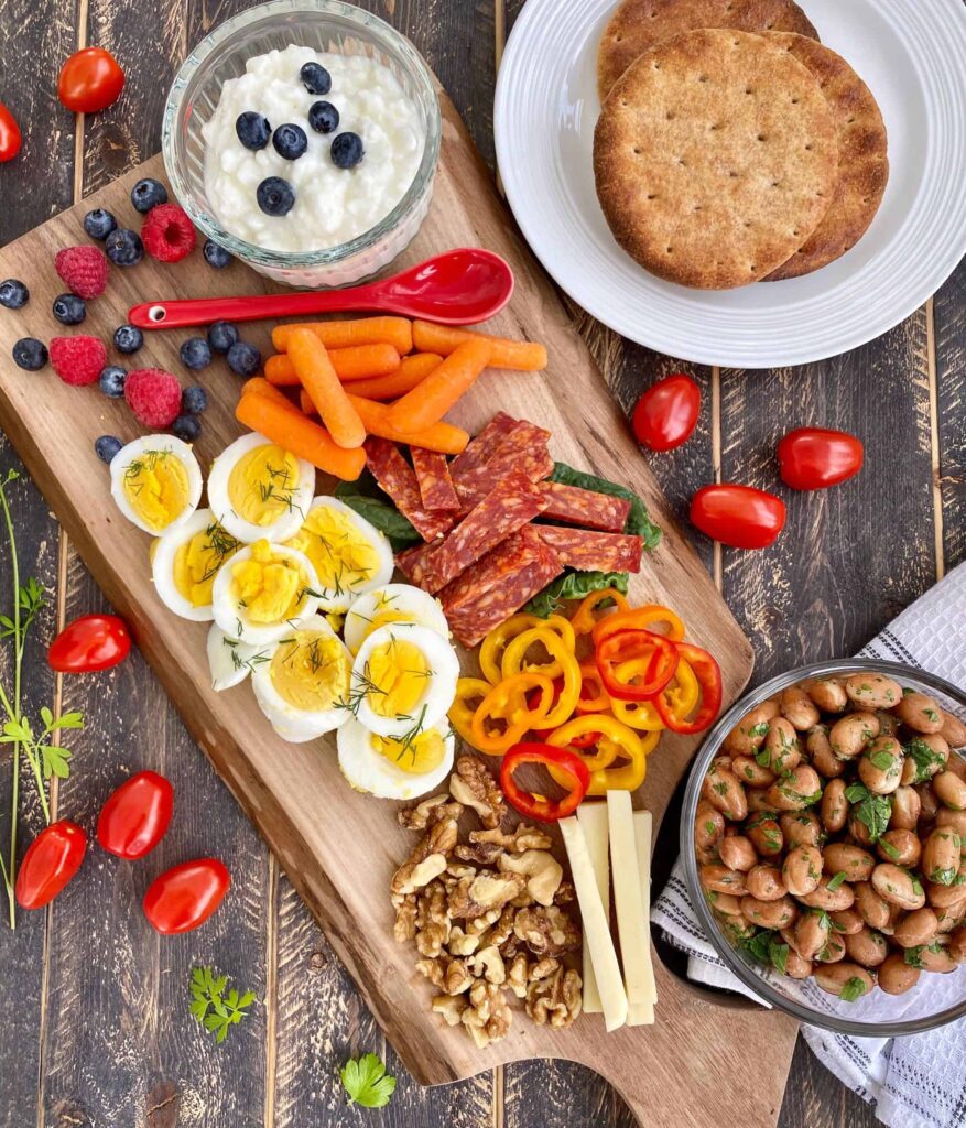 healthy lunch charcuterie board