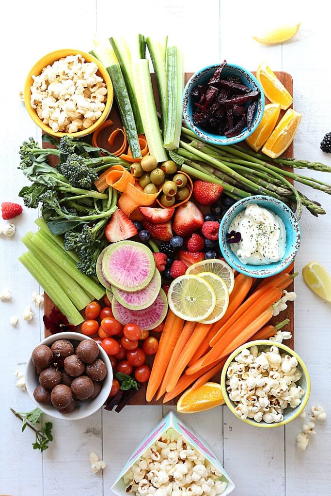healthy snacks party platter