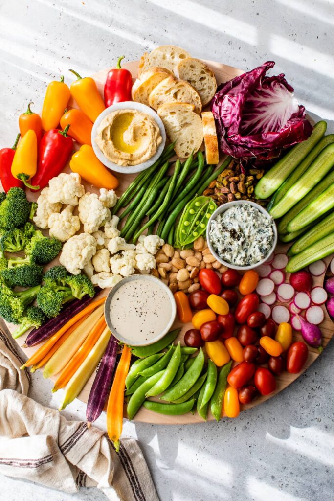 healthy veggie tray