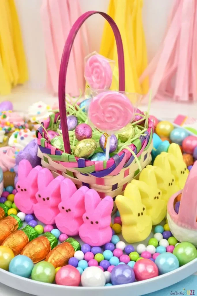 kid-friendly easter dessert board