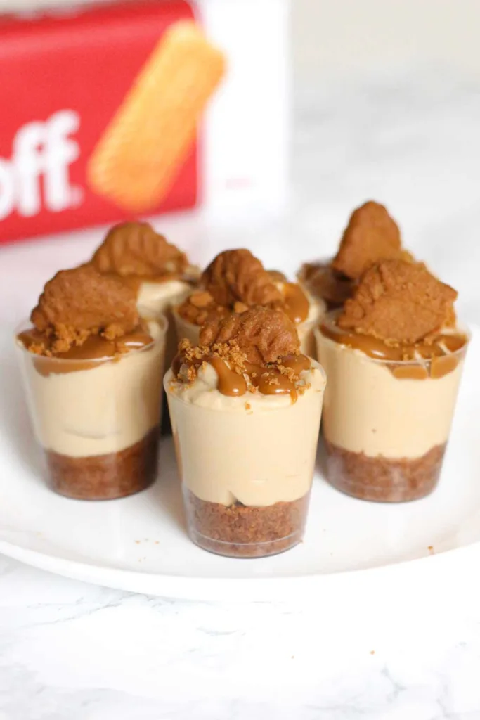 lotus biscoff dessert shots