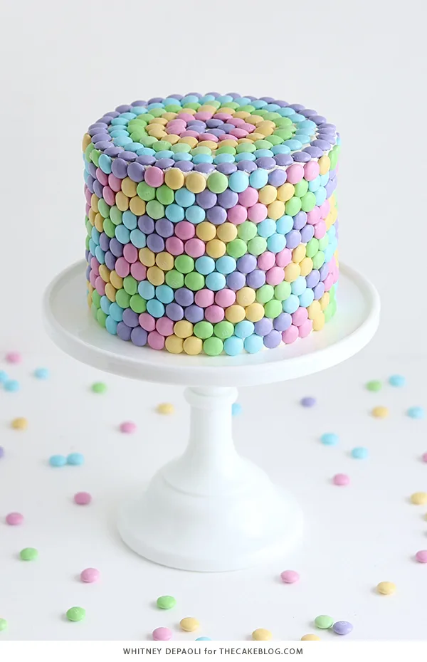 mosaic rainbow cake