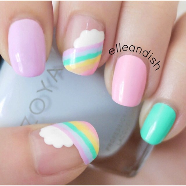 pastel rainbow