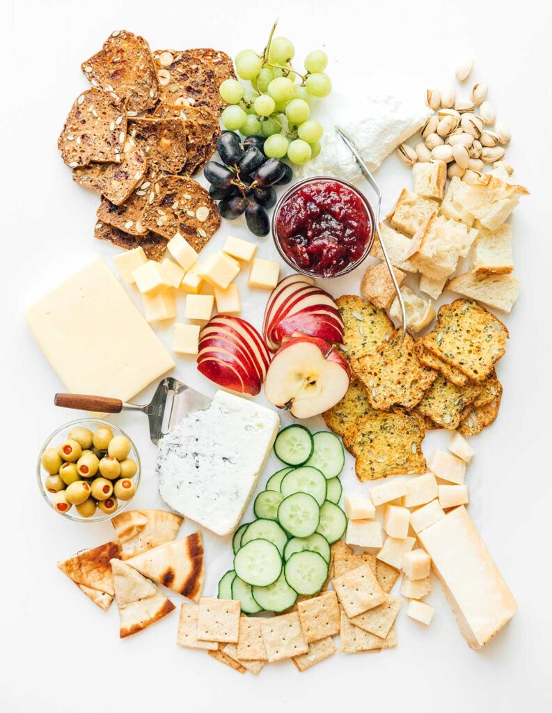 vegetarian cheese board