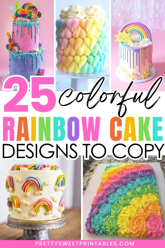 rainbow cake designs