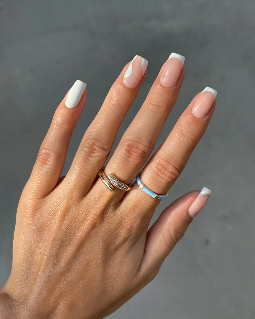 abstract accent french mani