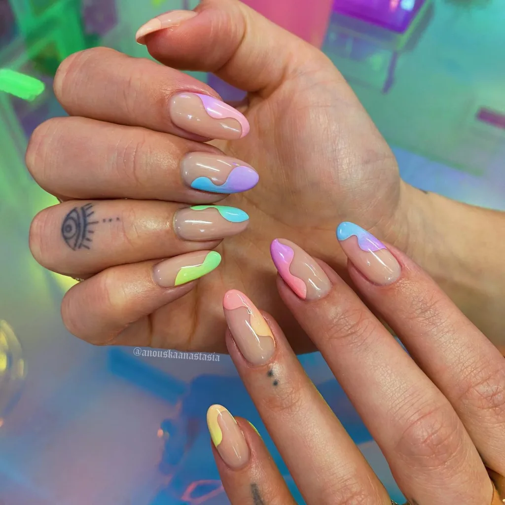 abstract rainbow design