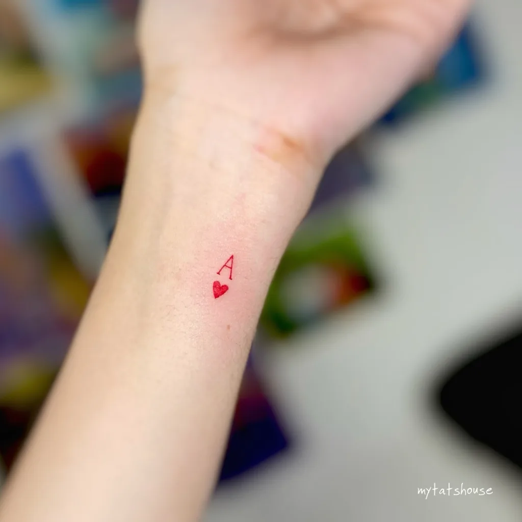 ace of hearts tattoo