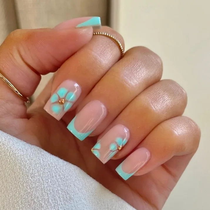 blooming gel flower french