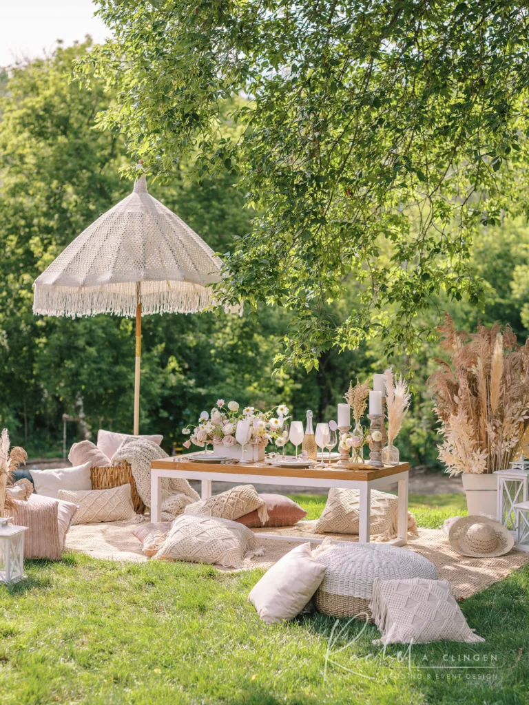 boho chic picnic