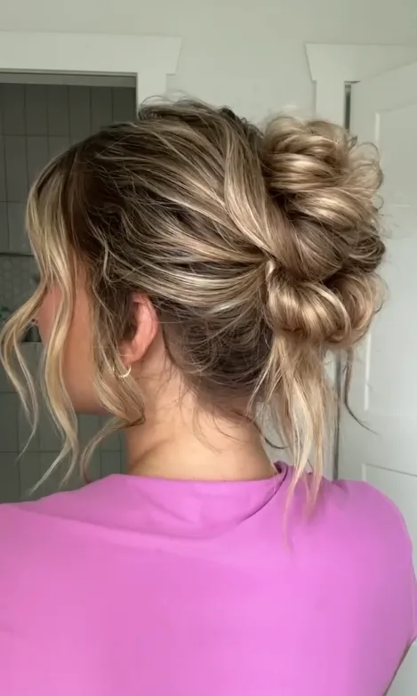 boho summer updo