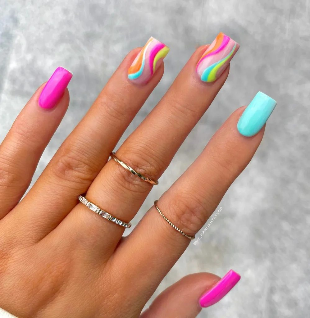 bright summer swirls