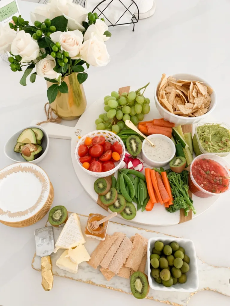 cheese and veggie board