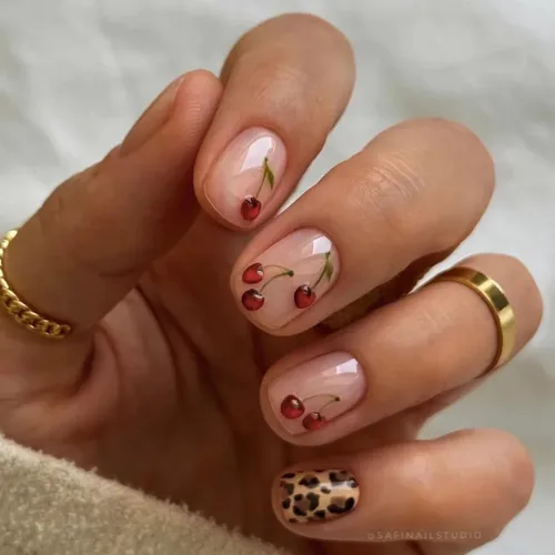 cherry nail art featured