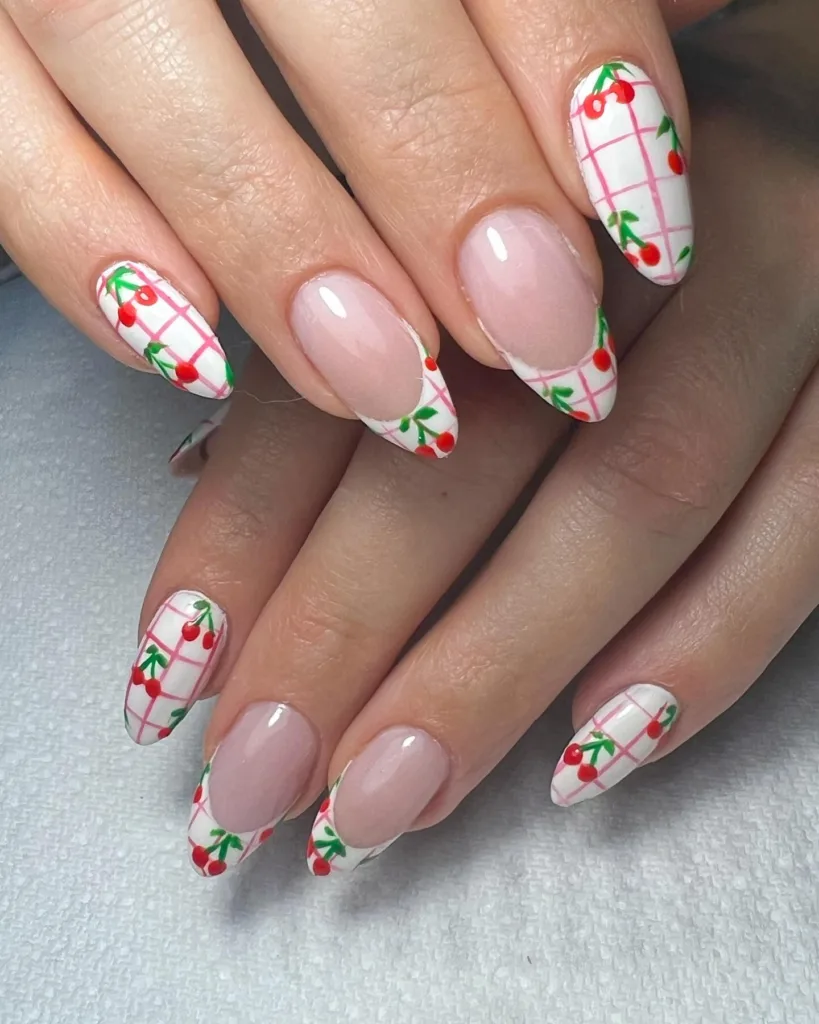 cherry picnic nails