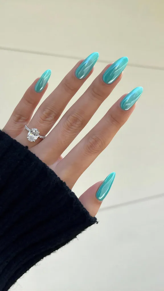 chrome tiffany nails