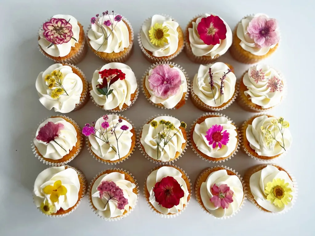 floral cupcakes