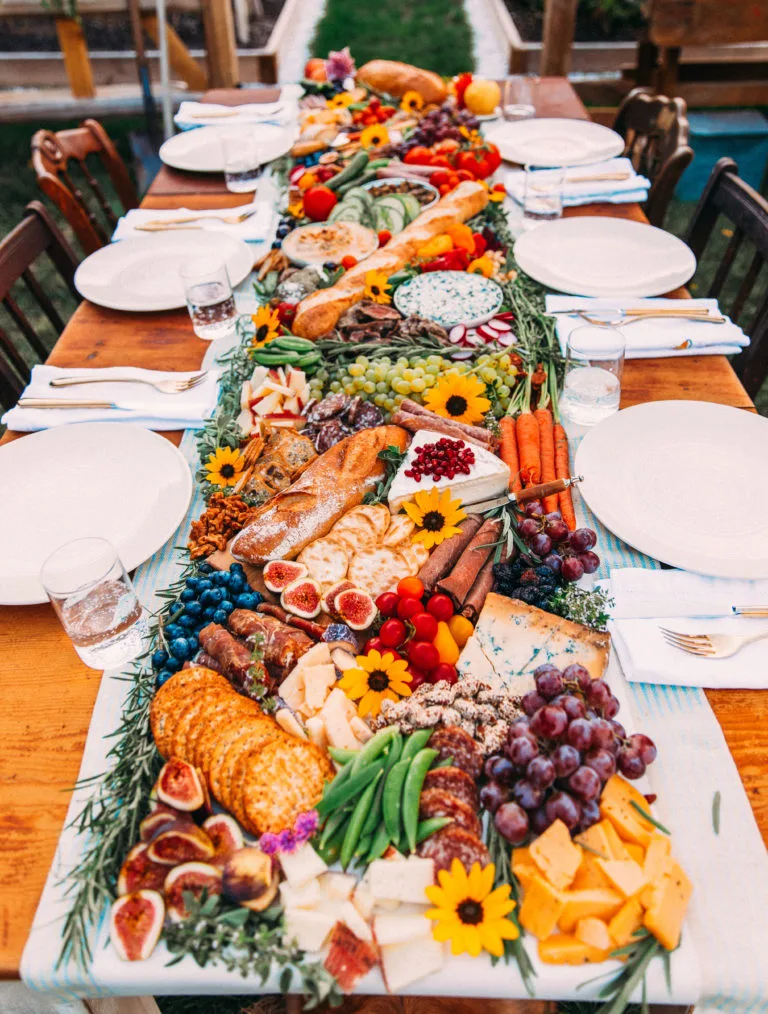 garden grazing table